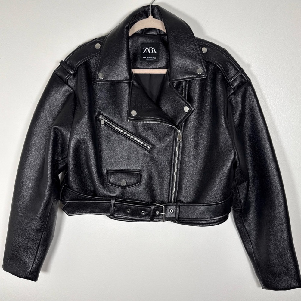 Zara Black Leather Jacket